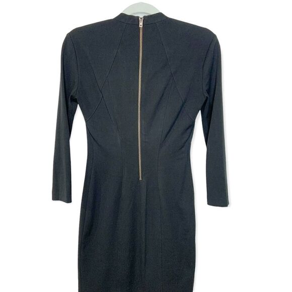 Helmut Lang Long Sleeve V Neck Mini Dress - Picture 6 of 10